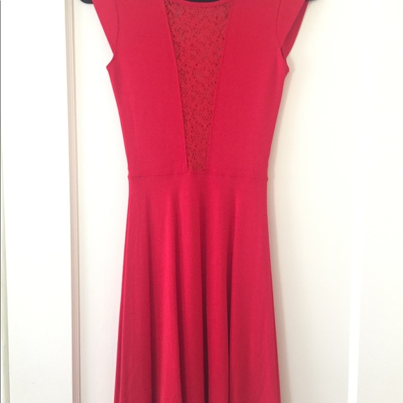 French Connection Red Skater dress, size 2-4 US - Picture 3 of 5